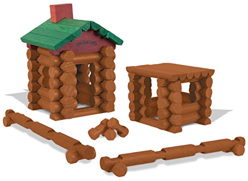 Lincoln Logs 100th Anniversary Tin - 111 Pieces Real Wood Logs - Ages 3+