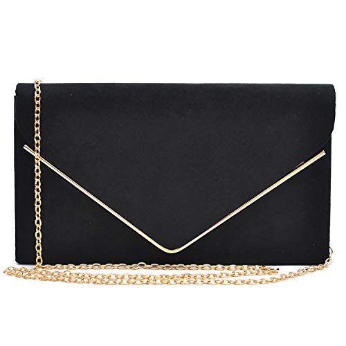 Dasein Velvet Evening Clutch Handbag