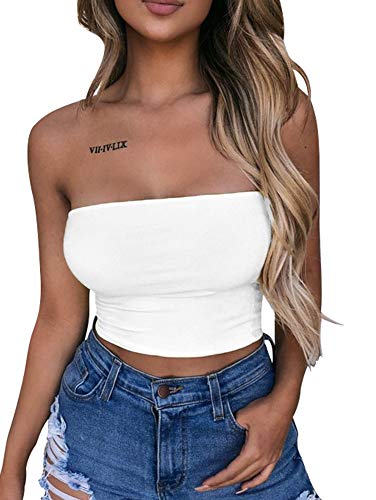 Strapless Tube Crop Top