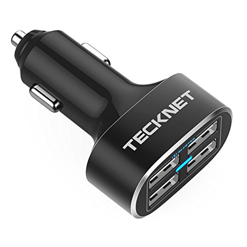 TECKNET PowerDash D2 4-Port USB Car Charger with BLUETEK Technology