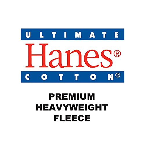 Hanes Men's Full Zip Ultimate Heavyweight Hoodie, Black, X-Large