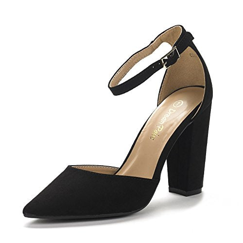 Black Mid Heel Pumps