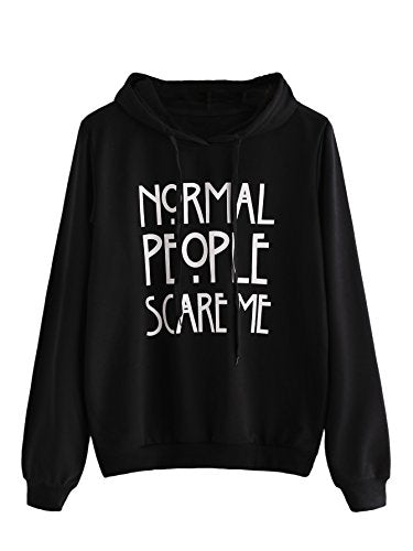 SweatyRocks Letter Hoodie Sweatshirt