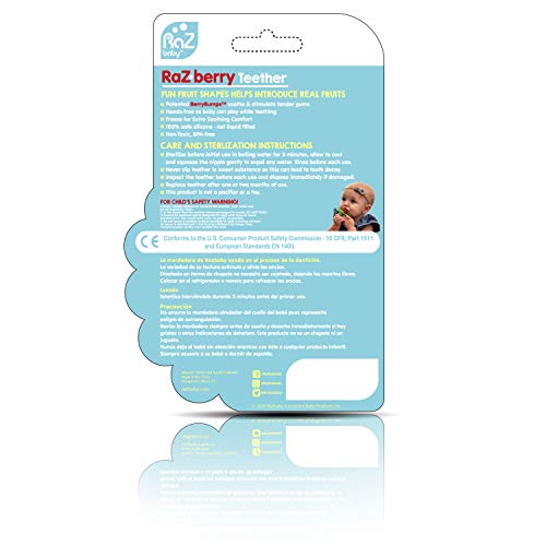 RaZbaby RaZberry Silicone Baby Teether Toy