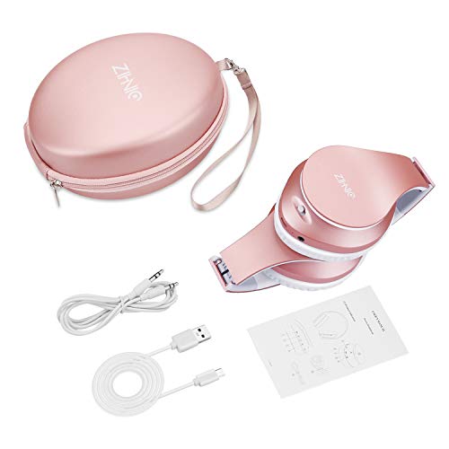 Zihnic Bluetooth Over-Ear Headphones with Micro SD/TF and FM
