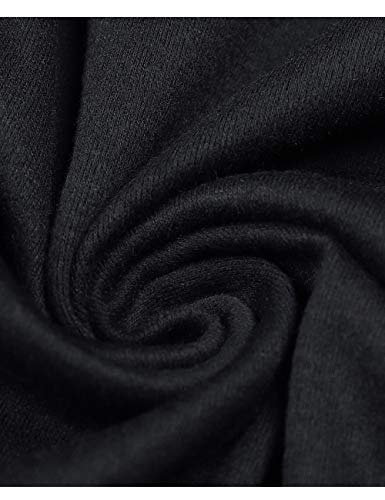 Poriff Men's Black Hooded Cardigan