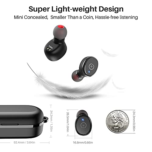 TOZO T10 Bluetooth 5.0 Wireless Earbuds with Wireless Charging Case