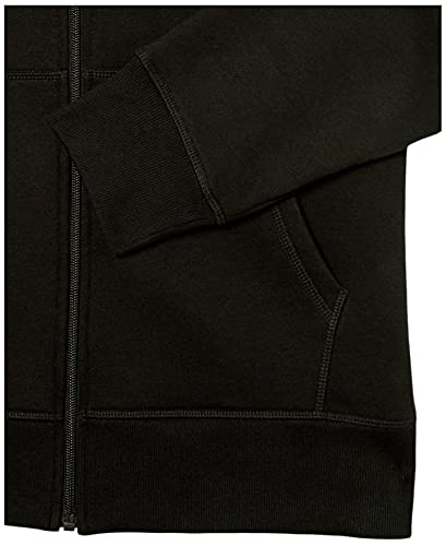 Amazon Essentials Men's Full-Zip Hooded Fleece Sweatshirt in Black