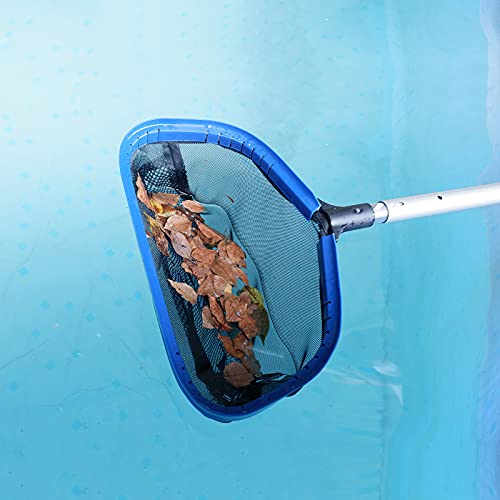 Poolvio Heavy Duty Leaf Skimmer with Deep Net Bag & Aluminum Frame
