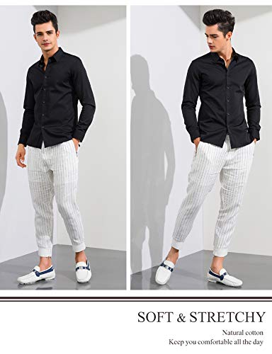 DIIG Men's Slim Fit Dress Shirt