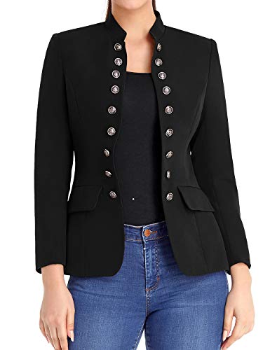 luvamia Women's Open Front Work Blazer Jacket