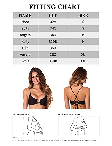 RELLECIGA Strappy Longline Triangle Bikini