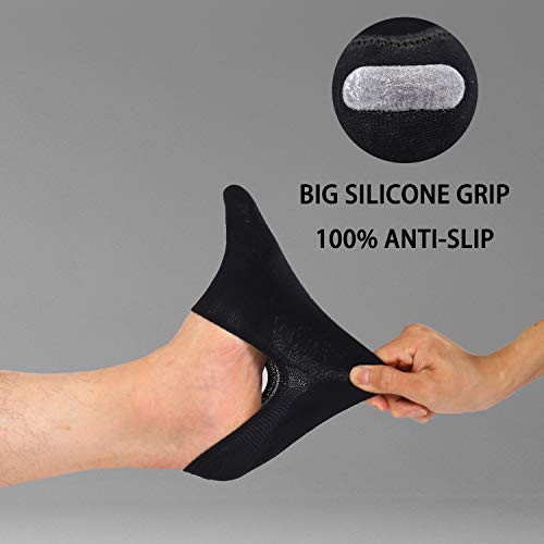 Men's No Show Socks (Size 9-12, 6 Packs)