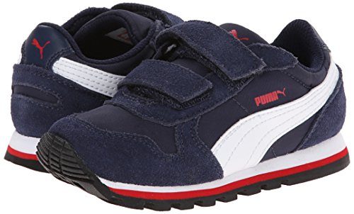 PUMA ST Runner NL V Sneaker, Peacoat/White/High Risk Red