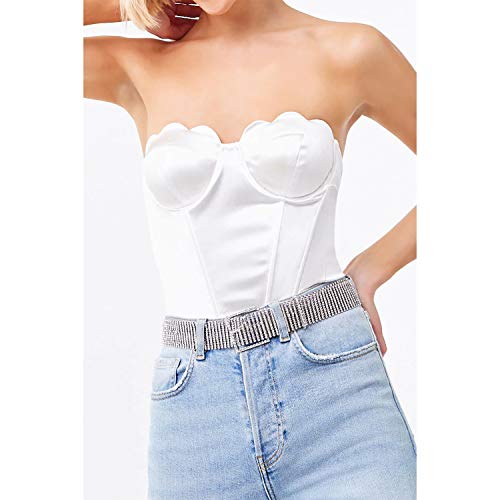 Sparkling Rhinestone Waist Belt for Women by WHIPPY