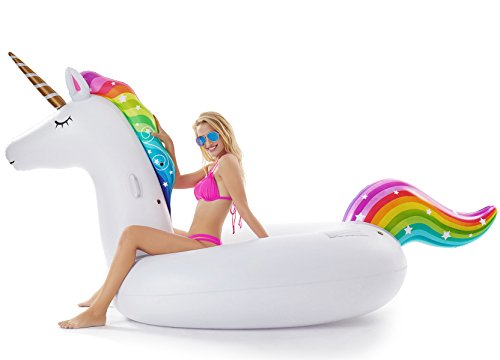 Jasonwell Inflatable Giant Unicorn Swimming Float