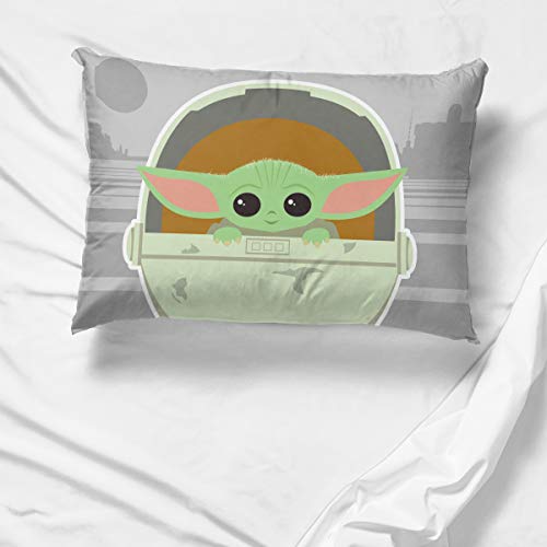 Star Wars Mandalorian Pillowcase - Super Soft Double-Sided Bedding