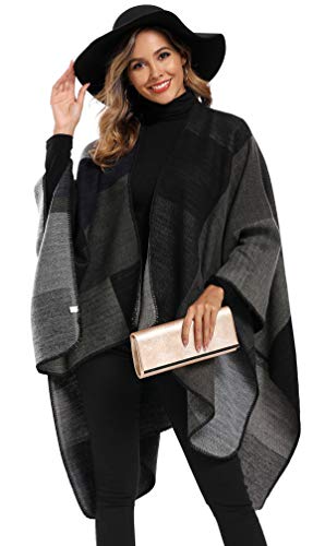 Epsion Color Block Shawl Wrap