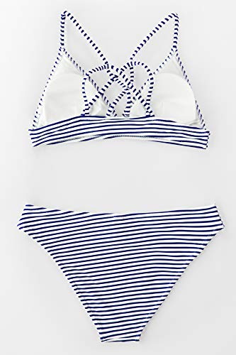 Stripe Printing Bikini Set