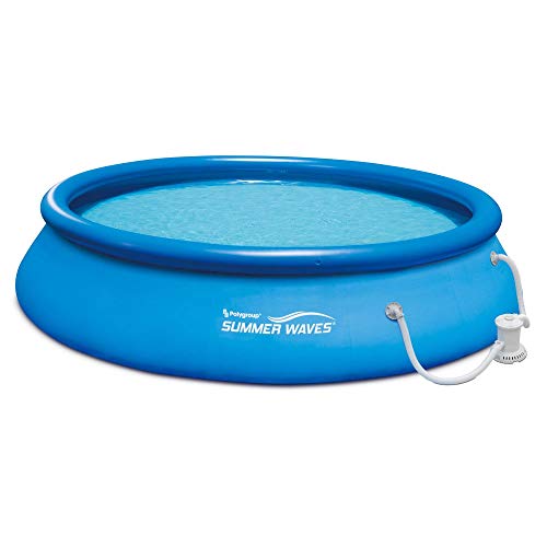Summer Waves 15ft Quick Set Inflatable Pool with Filter Pump