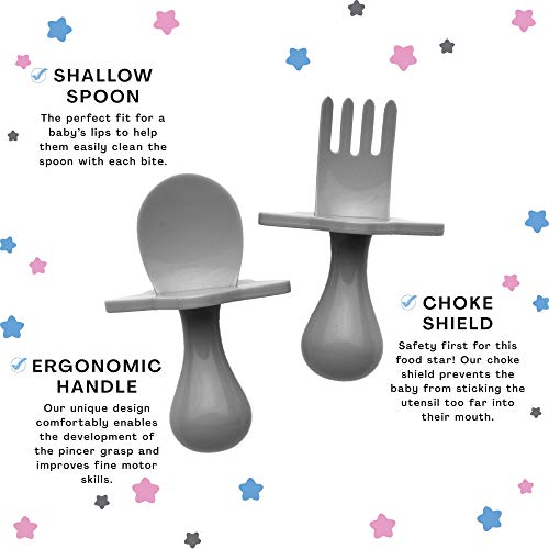 NOOLI Made in The USA Self Feed Baby Utensils