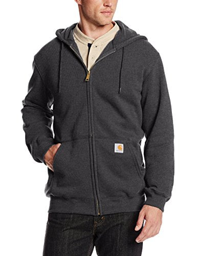 Carhartt Men's Zip-front Hoodie in Carbon Heather