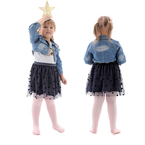 Epeius Little Girl Seamless Knit Tights 4-Pack