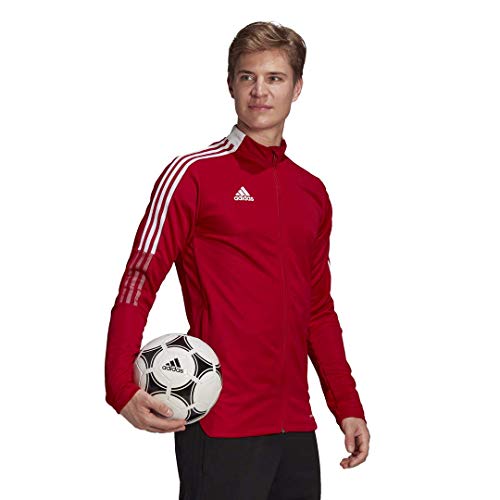 Adidas Tiro 21 Track Jacket (Team Power Red, L)