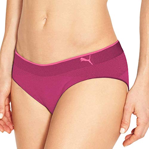 PUMA Women's Performance Bikini Underwear, 4-Pack