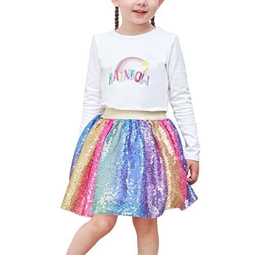 Rainbow Unicorn Sequin Tutu for Girls