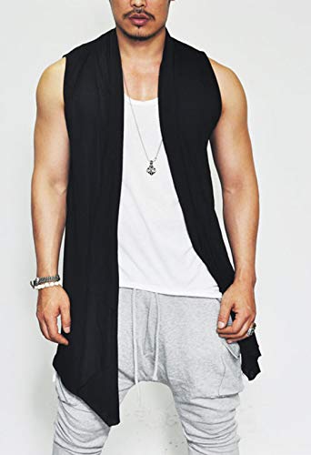 Ruffle Shawl Collar Cardigan Vest
