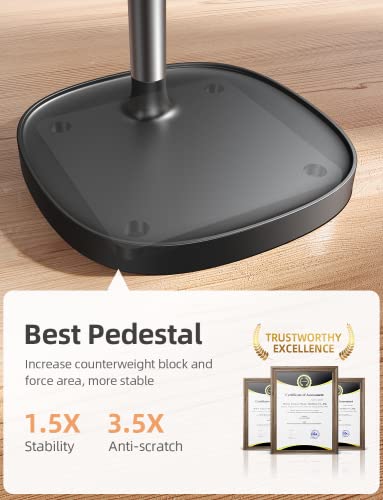 LISEN Cell Phone Stand, Angle Height Adjustable Phone Stand for Desk, Phone Holder Stand