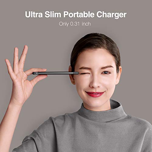 Luxtude 5000mAh Portable Charger with Built-in Lightning Cable for iPhone