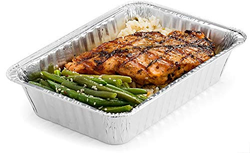 DecorRack Aluminum Pans with Flat Board Lids (14 Pack)