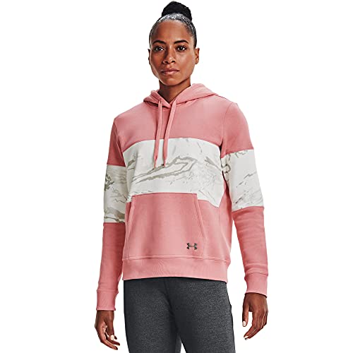 Under Armour Women's Pink Blocked Hoodie (Small)