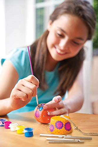 4M 4824 Make A Wind Chime Kit - Arts & Crafts Construct & Paint A Wind Powered Musical Chime DIY Gift for Kids, Boys & Girls