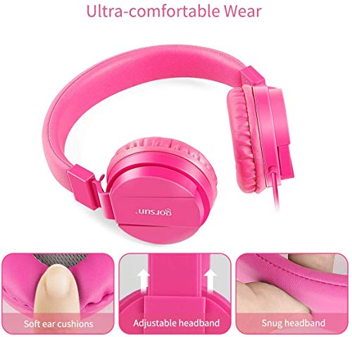 Gorsun Lightweight Kids Wired Headphones