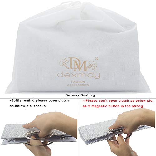 Dexmay Crystal Handle Evening Bag