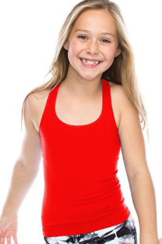 Seamless Racerback Tank (Girls, Red, Made in the USA)