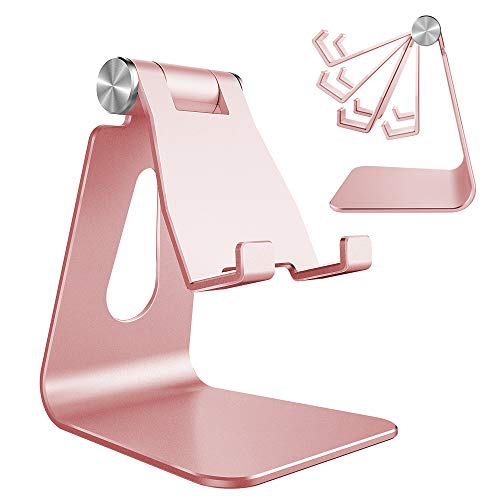 CreaDream Adjustable Aluminum Cell Phone Stand in Rose Gold