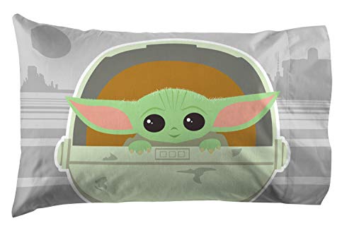 Star Wars Mandalorian Pillowcase - Super Soft Double-Sided Bedding