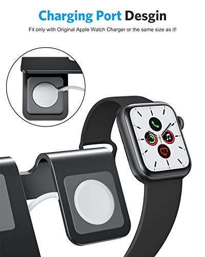 2-in-1 Desktop Stand for iPhone and Apple Watch - OMOTON Apple Watch Stand