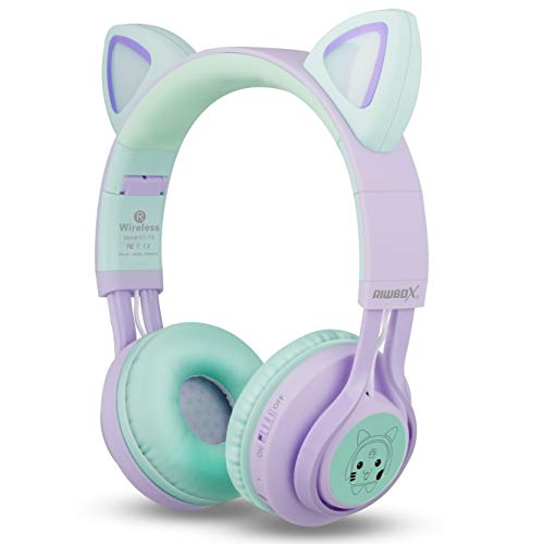 Riwbox  Cat Ear Bluetooth Headphones