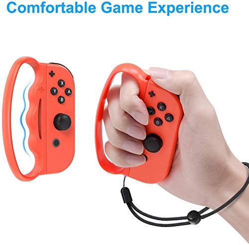 FANPL Fitness Boxing Hand Grips for Nintendo Switch JoyCons: Upgrade Clasp Accessories, 2 Packs
