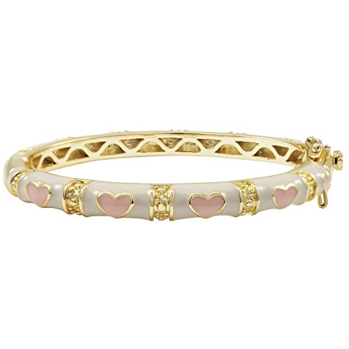 Gold Hearts Girls Bangle