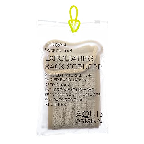 AQUIS Double-Sided Exfoliating & Cleansing Back Scrubber