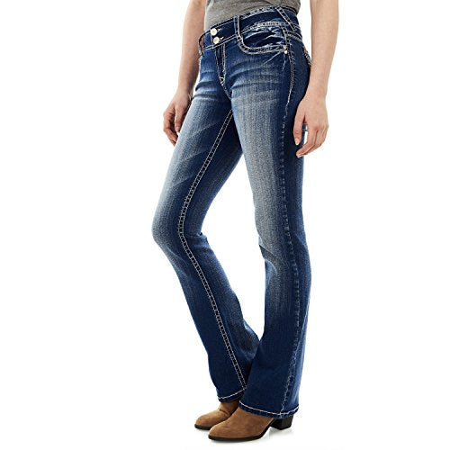 WallFlower Women's Curvy Bootcut Jeans