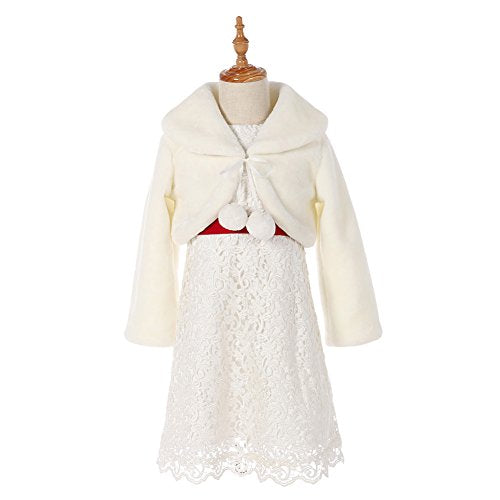 FAYBOX Cozy Faux Fur Bolero Shrug