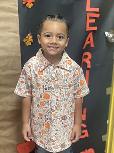 Unique Baby Boys Gather Pumpkin Thanksgiving Polo Shirt