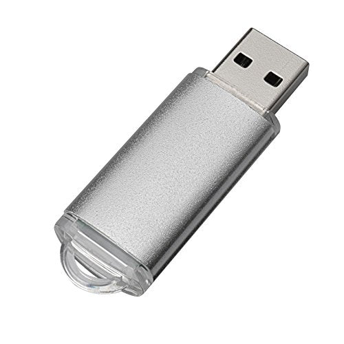 TOPESEL 5 Pack 32GB USB 2.0 Flash Drive Memory Stick Thumb Drives (5 Mixed Colors: Black Blue Green Red Silver)